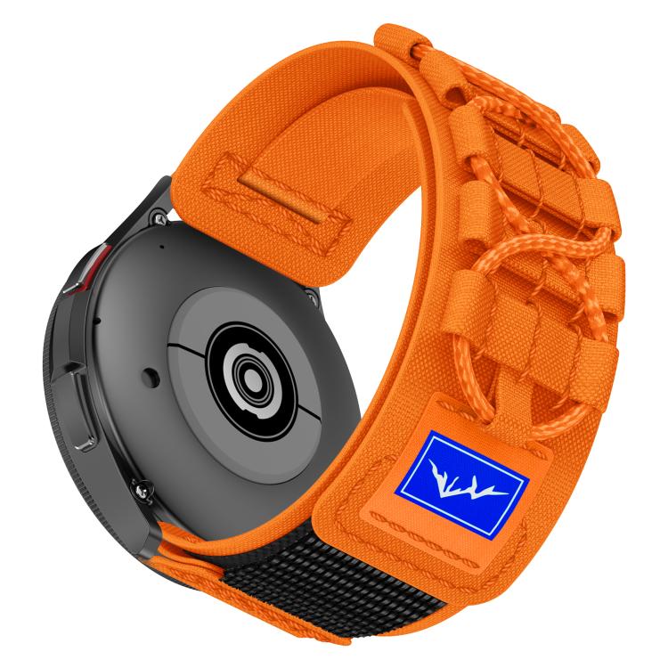 22mm Universal Braided Cord Nylon Hook and Loop Fastener Watch Band(Orange) - free shipping - PMC TechLife - Order now!