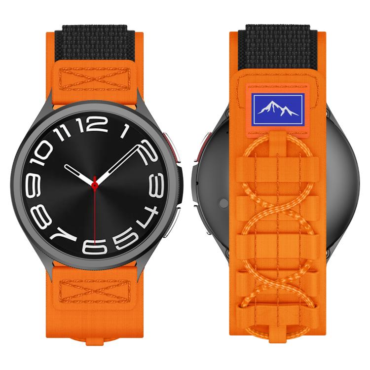 22mm Universal Braided Cord Nylon Hook and Loop Fastener Watch Band(Orange) - free shipping - PMC TechLife - Order now!