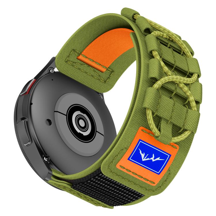 22mm Universal Braided Cord Nylon Hook and Loop Fastener Watch Band(Green) - free shipping - PMC TechLife - Order now!