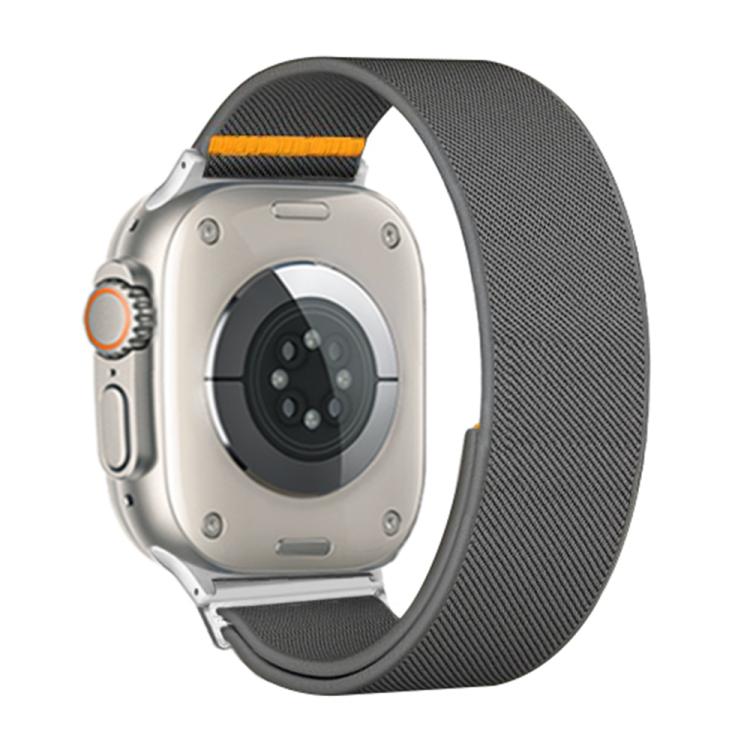 For Apple Watch 46mm / 49mm / 45mm / 44mm Adjustable Single Loop Elastic Nylon Watch Band(Gray) - free shipping - PMC TechLife - Order now!