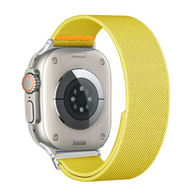 For Apple Watch 42mm / 41mm / 40mm / 38mm Adjustable Single Loop Elastic Nylon Watch Band(Yellow) - free shipping - PMC TechLife - Order now!