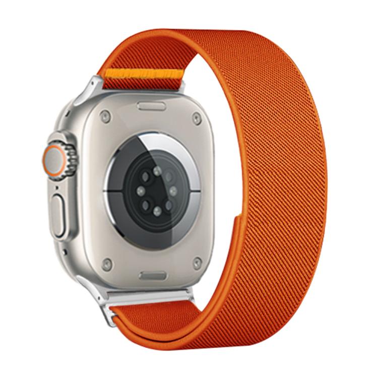 For Apple Watch 42mm / 41mm / 40mm / 38mm Adjustable Single Loop Elastic Nylon Watch Band(Orange) - free shipping - PMC TechLife - Order now!