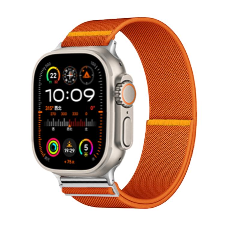For Apple Watch 42mm / 41mm / 40mm / 38mm Adjustable Single Loop Elastic Nylon Watch Band(Orange) - free shipping - PMC TechLife - Order now!