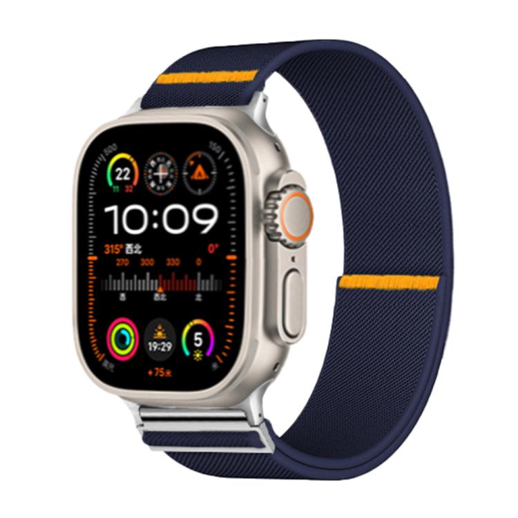 For Apple Watch 42mm / 41mm / 40mm / 38mm Adjustable Single Loop Elastic Nylon Watch Band(Dark Blue) - free shipping - PMC TechLife - Order now!