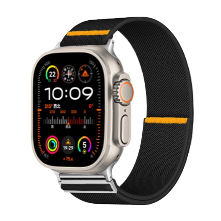 For Apple Watch 42mm / 41mm / 40mm / 38mm Adjustable Single Loop Elastic Nylon Watch Band(Black) - free shipping - PMC TechLife - Order now!