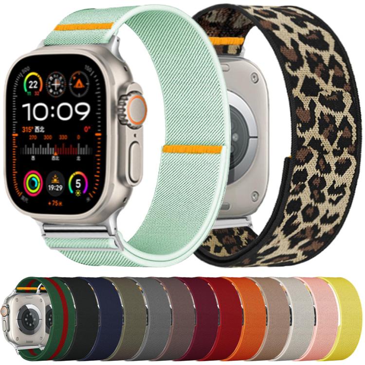 For Apple Watch 42mm / 41mm / 40mm / 38mm Adjustable Single Loop Elastic Nylon Watch Band(Army Green) - free shipping - PMC TechLife - Order now!