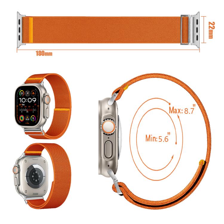 For Apple Watch 42mm / 41mm / 40mm / 38mm Adjustable Single Loop Elastic Nylon Watch Band(Smokey Purple) - free shipping - PMC TechLife - Order now!