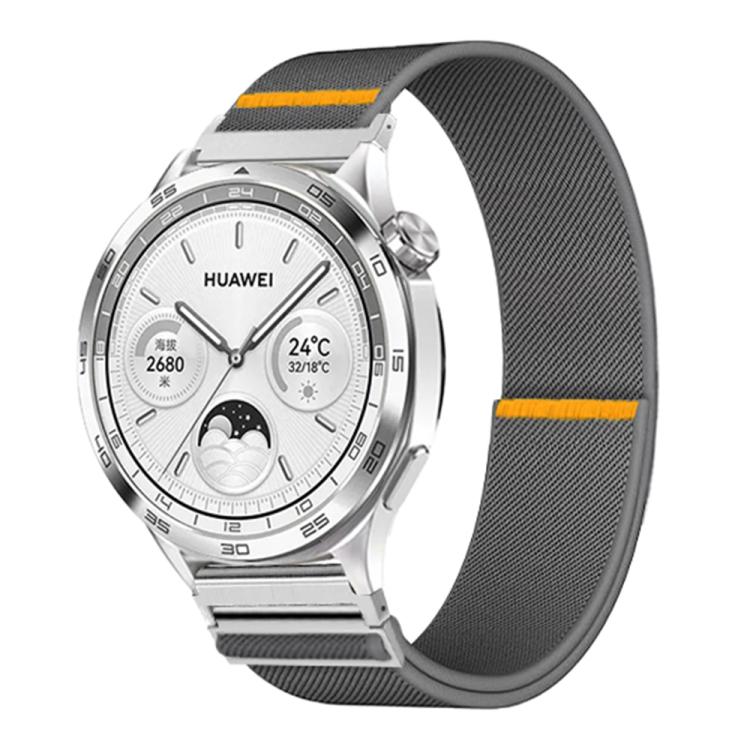 22mm Adjustable Single Loop Elastic Nylon Watch Band(Gray) - free shipping - PMC TechLife - Order now!