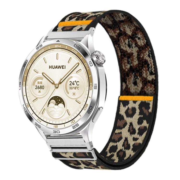22mm Adjustable Single Loop Elastic Nylon Watch Band(Leopard Print) - free shipping - PMC TechLife - Order now!