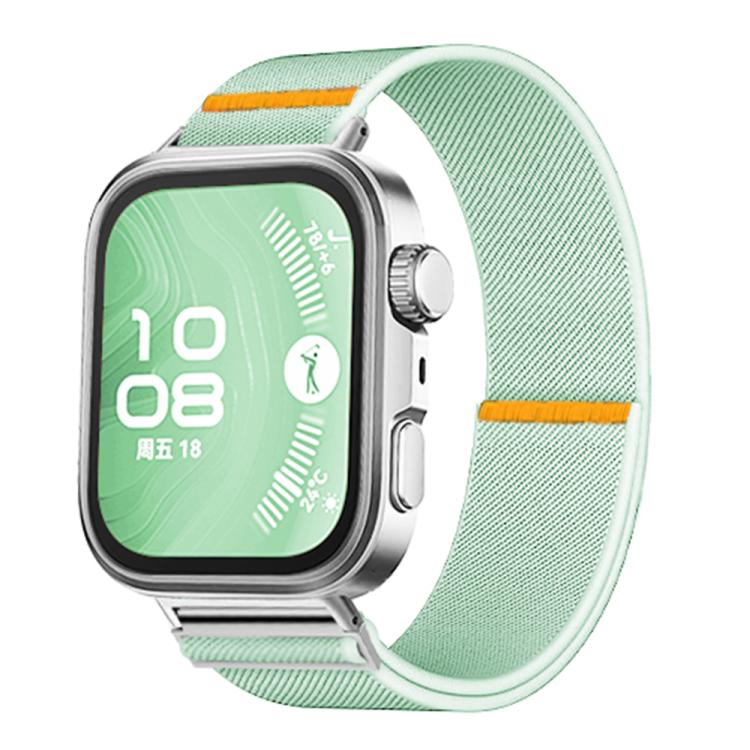 For Huawei Watch Fit3 / Fit4 / Fit4 Pro Adjustable Single Loop Elastic Nylon Watch Band(Mint Green) - free shipping - PMC TechLife - Order now!