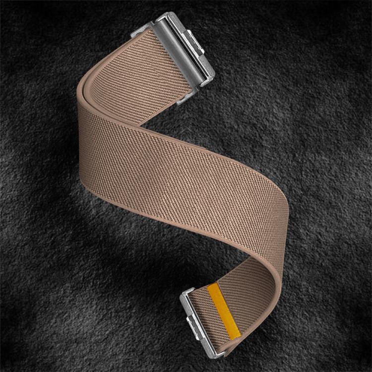 For Huawei Watch Fit3 / Fit4 / Fit4 Pro Adjustable Single Loop Elastic Nylon Watch Band(Milk Tea) - free shipping - PMC TechLife - Order now!
