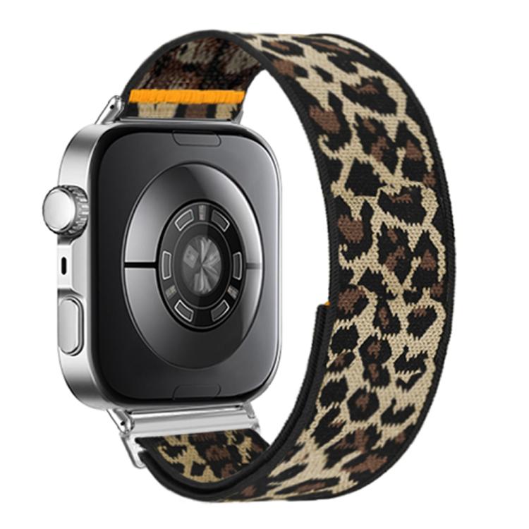 For Huawei Watch Fit3 / Fit4 / Fit4 Pro Adjustable Single Loop Elastic Nylon Watch Band(Leopard Print) - free shipping - PMC TechLife - Order now!