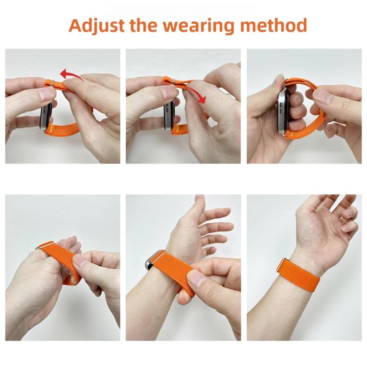 For Huawei Watch Fit3 / Fit4 / Fit4 Pro Adjustable Single Loop Elastic Nylon Watch Band(Milk Tea) - free shipping - PMC TechLife - Order now!