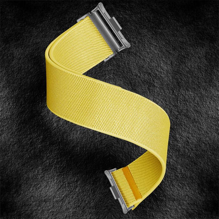 For Xiaomi Smart Band 9 Pro / Redmi Watch 5 Adjustable Single Loop Elastic Nylon Watch Band(Yellow) - free shipping - PMC TechLife - Order now!