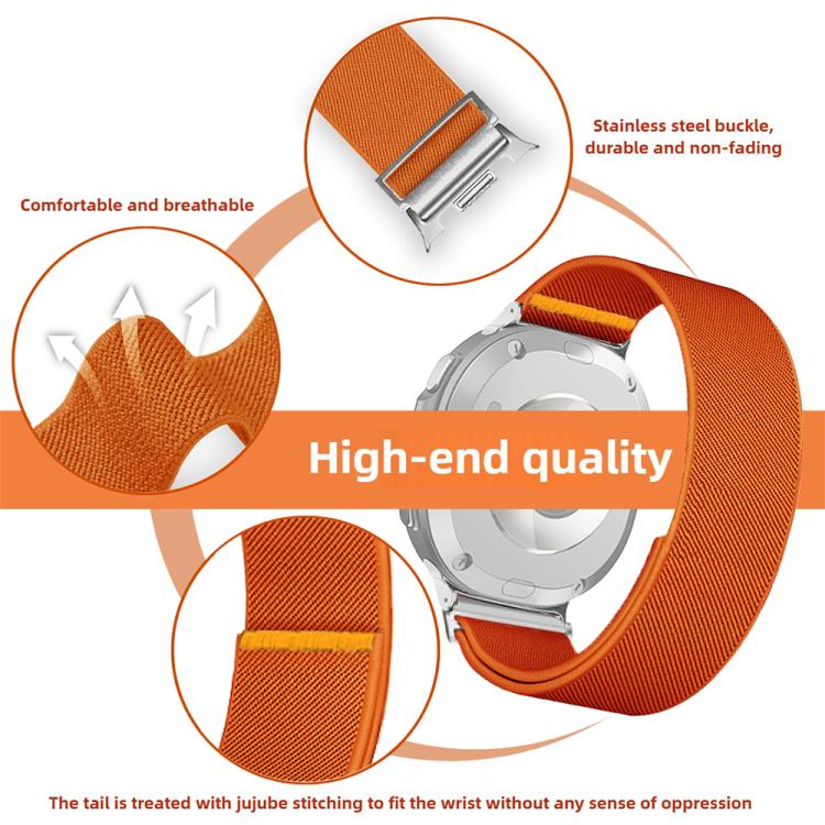 For Samsung Galaxy Watch8 / Watch8 Classic Adjustable Single Loop Elastic Nylon Watch Band(Starlight) - free shipping - PMC TechLife - Order now!