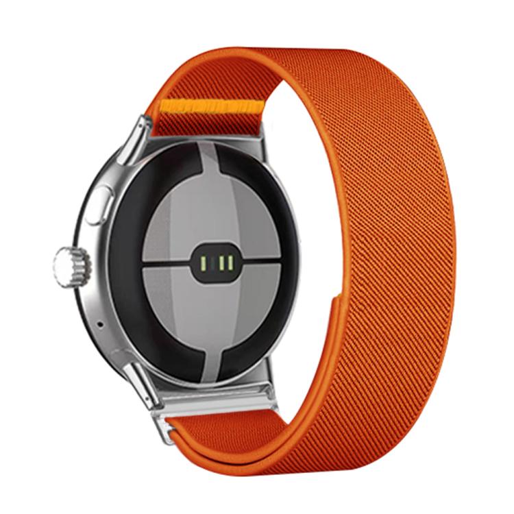 For Google Pixel Watch 3 45mm Adjustable Single Loop Elastic Nylon Watch Band(Orange) - free shipping - PMC TechLife - Order now!