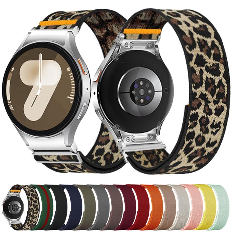 For Samsung Galaxy Watch FE / 7 / 6 / 5 / 4 Adjustable Single Loop Elastic Nylon Watch Band(Army Green) - free shipping - PMC TechLife - Order now!