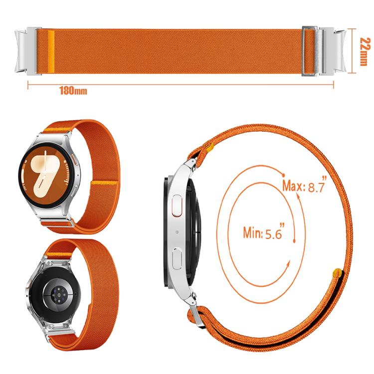 For Samsung Galaxy Watch FE / 7 / 6 / 5 / 4 Adjustable Single Loop Elastic Nylon Watch Band(Wine Red) - free shipping - PMC TechLife - Order now!