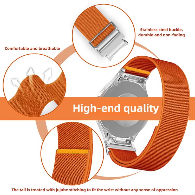 For Samsung Galaxy Watch FE / 7 / 6 / 5 / 4 Adjustable Single Loop Elastic Nylon Watch Band(Mint Green) - free shipping - PMC TechLife - Order now!