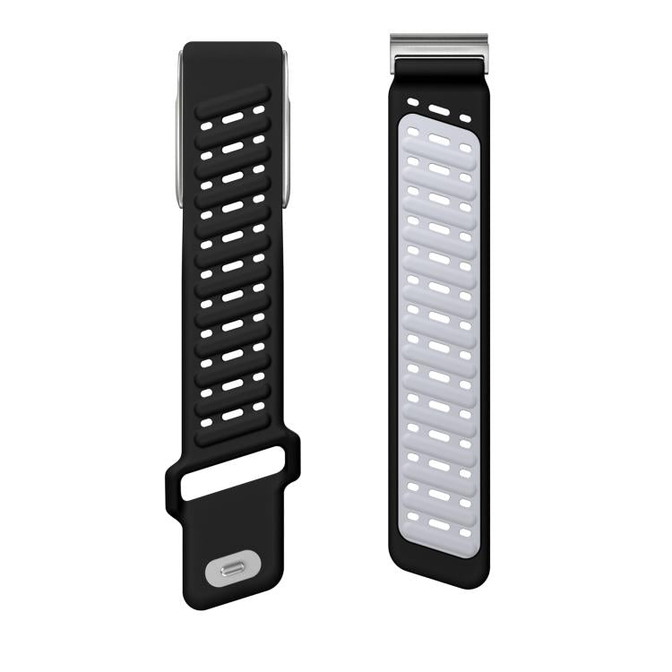 Reverse Buckle Sports Breathable Silicone Watch Band For WHOOP 5.0 Electrocardiogram(Black Light Gray) - free shipping - PMC TechLife - Order now!