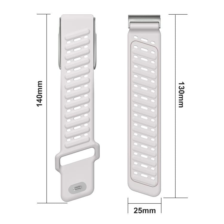 Reverse Buckle Sports Breathable Silicone Watch Band For WHOOP 5.0 Regular(Light Gray Black) - free shipping - PMC TechLife - Order now!