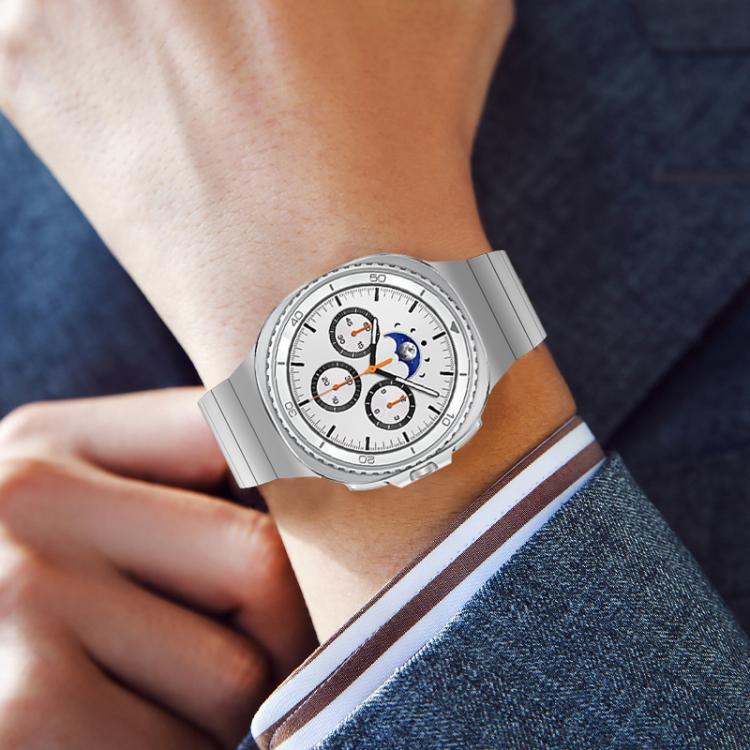For Samsung Galaxy Watch8 / Watch8 Classic Integrated One Bead Stainless Steel Watch Band(Titanium Color) - free shipping - PMC TechLife - Order now!