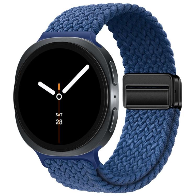 For Samsung Galaxy Watch8 / Watch8 Classic Loop Magnetic Buckle Braided Nylon Watch Band(Cold Navy Blue) - free shipping - PMC TechLife - Order now!