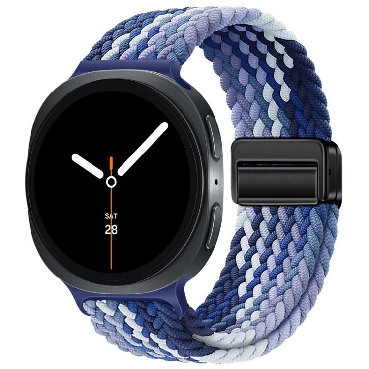 For Samsung Galaxy Watch8 / Watch8 Classic Loop Magnetic Buckle Braided Nylon Watch Band(Blueberry) - free shipping - PMC TechLife - Order now!