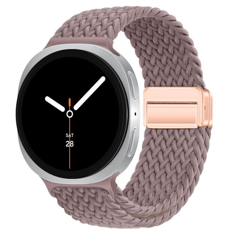For Samsung Galaxy Watch8 / Watch8 Classic Loop Magnetic Buckle Braided Nylon Watch Band(Smoky Violet) - free shipping - PMC TechLife - Order now!