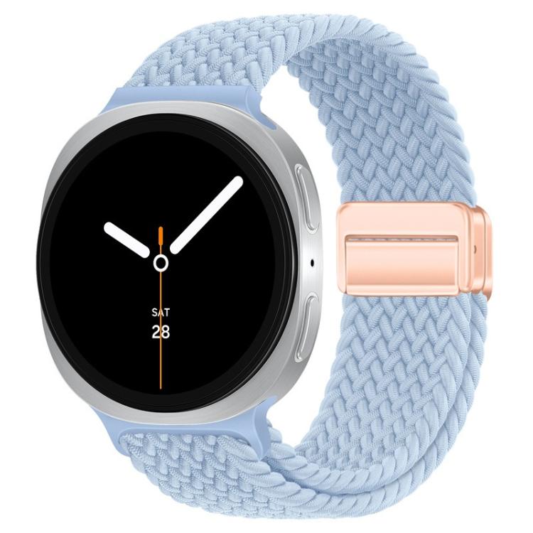 For Samsung Galaxy Watch8 / Watch8 Classic Loop Magnetic Buckle Braided Nylon Watch Band(Light Blue) - free shipping - PMC TechLife - Order now!