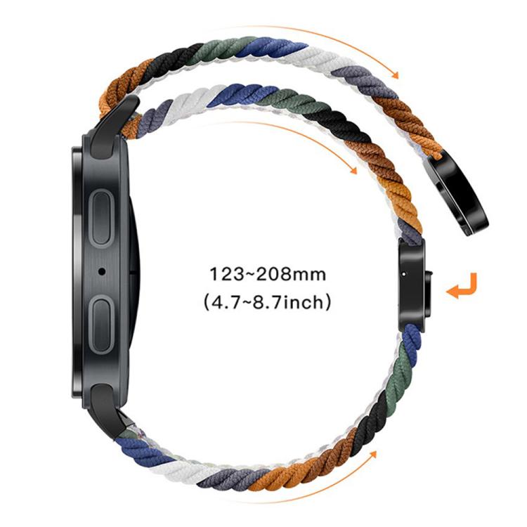 For Samsung Galaxy Watch8 / Watch8 Classic Loop Magnetic Buckle Braided Nylon Watch Band(Deep Blue) - free shipping - PMC TechLife - Order now!