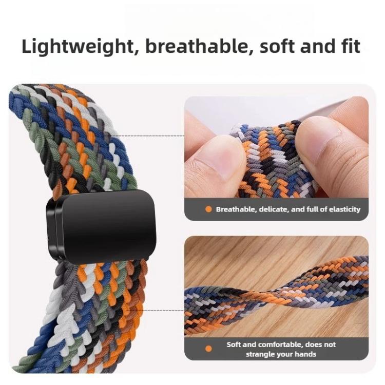For Samsung Galaxy Watch8 / Watch8 Classic Loop Magnetic Buckle Braided Nylon Watch Band(Black) - free shipping - PMC TechLife - Order now!