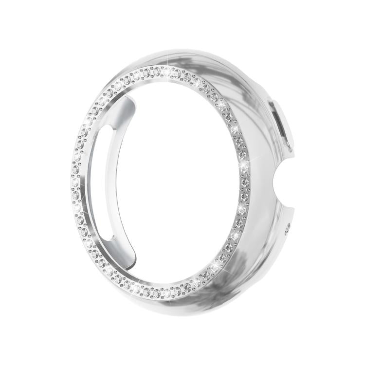 For Google Pixel Watch4 45mm Single Row Diamond Hollow PC Watch Protective Cover(Silver) - free shipping - PMC TechLife - Order now!