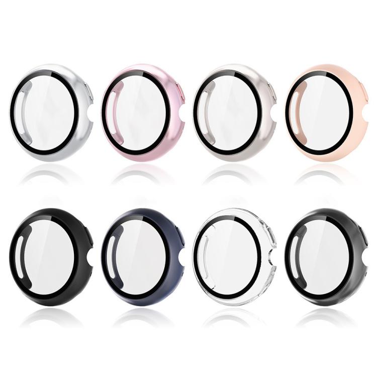 For Google Pixel Watch4 45mm Tempered Film Integrated PC Watch Protective Cover(Rose Pink) - free shipping - PMC TechLife - Order now!