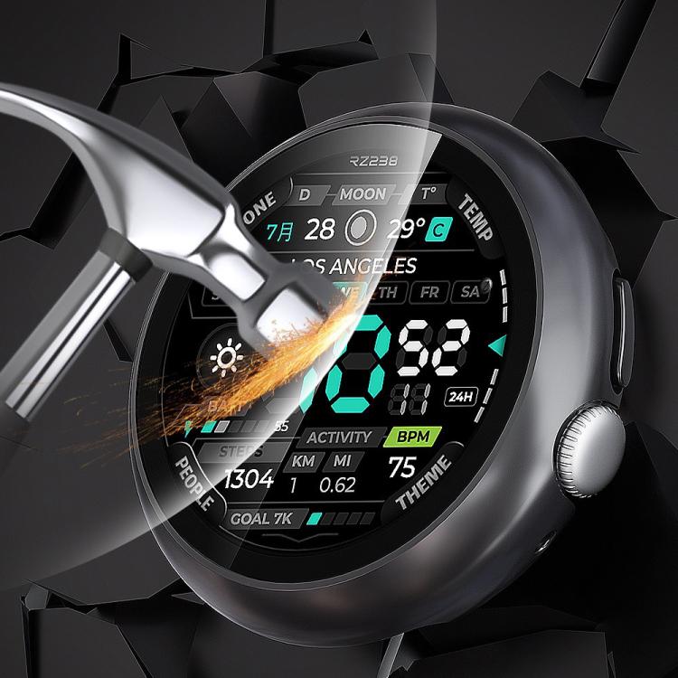 For Google Pixel Watch4 41mm Tempered Film Integrated PC Watch Protective Cover(Gun Metal) - free shipping - PMC TechLife - Order now!