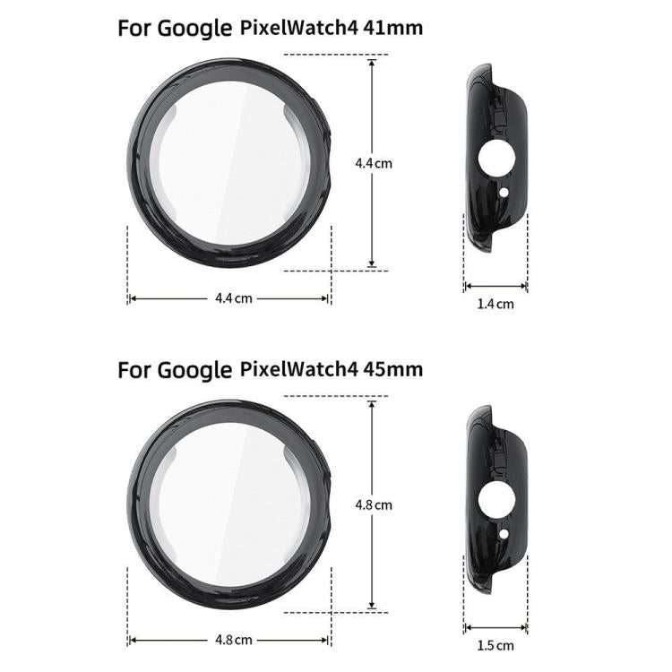 For Google Pixel Watch4 41mm Full Coverage Electroplated TPU Watch Protective Cover(Transparent) - free shipping - PMC TechLife - Order now!