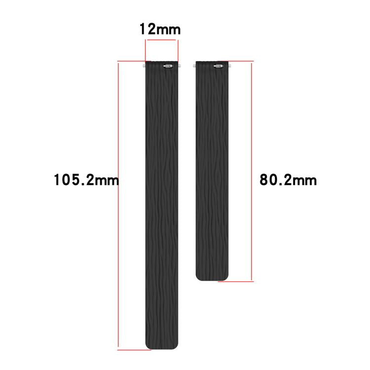 12mm Striped Soft Magnetic Silicone Watch Band(Purple) - free shipping - PMC TechLife - Order now!