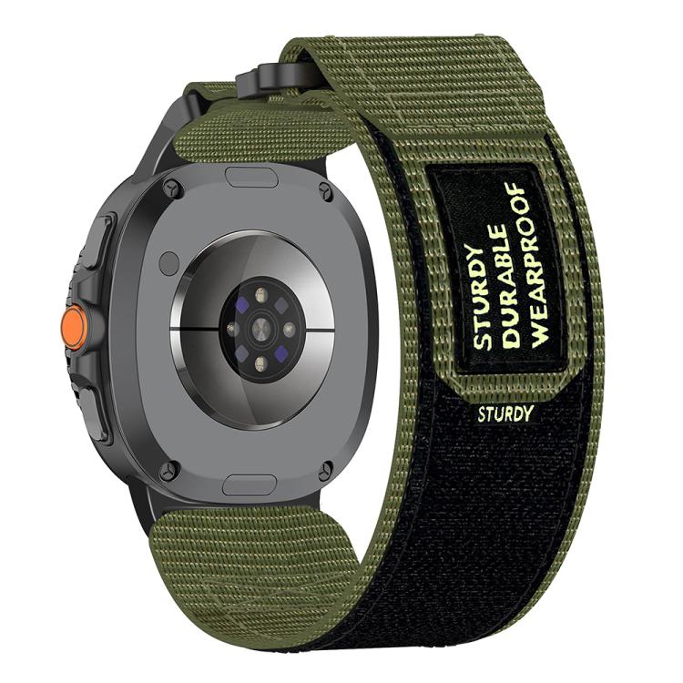 For Samsung Galaxy Watch8 / Watch8 Classic Two Sections Nylon Hook And Loop Fastener Watch Band(Green) - free shipping - PMC TechLife - Order now!