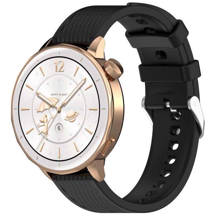 For OnePlus Watch 3 43mm Rhombic Texture Groove Silicone Watch Band(Black) - free shipping - PMC TechLife - Order now!