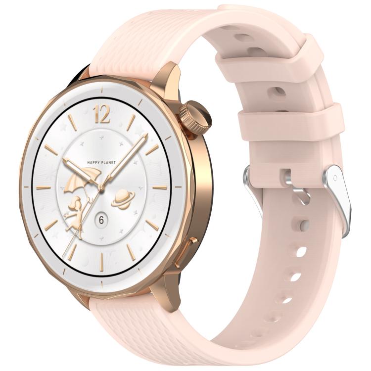 For OnePlus Watch 3 43mm Rhombic Texture Groove Silicone Watch Band(Light Pink) - free shipping - PMC TechLife - Order now!