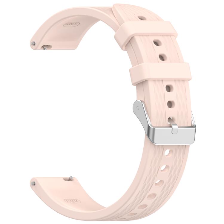 For OnePlus Watch 3 43mm Rhombic Texture Groove Silicone Watch Band(Light Pink) - free shipping - PMC TechLife - Order now!