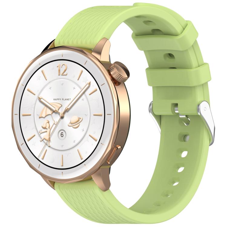 For OnePlus Watch 3 43mm Rhombic Texture Groove Silicone Watch Band(Lime) - free shipping - PMC TechLife - Order now!