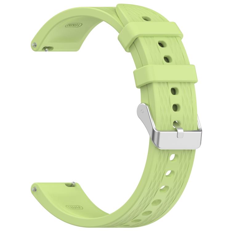 For OnePlus Watch 3 43mm Rhombic Texture Groove Silicone Watch Band(Lime) - free shipping - PMC TechLife - Order now!