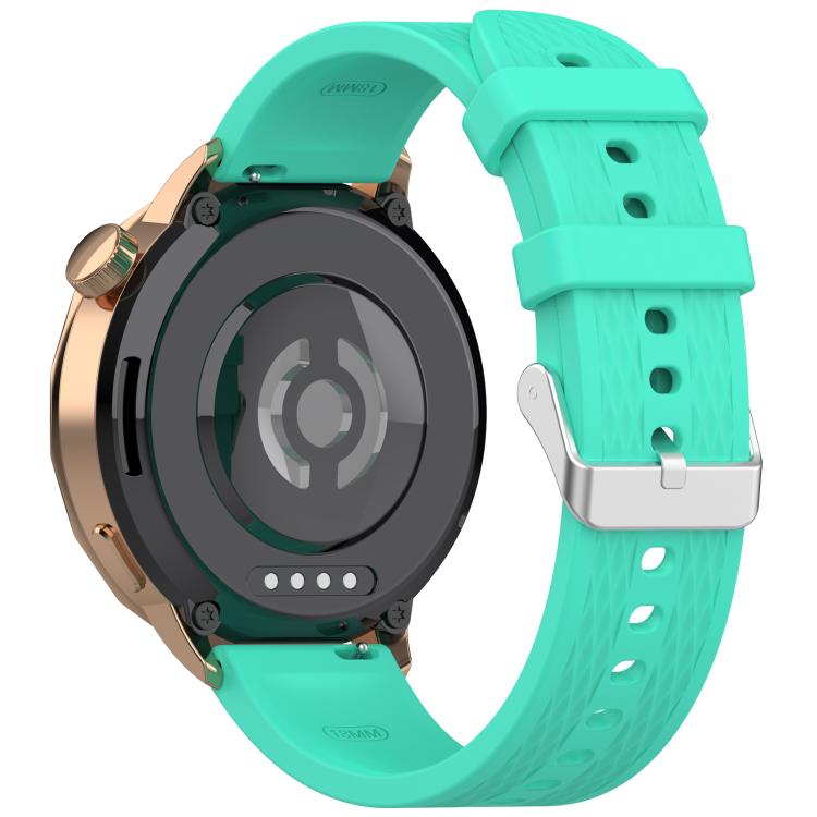 For OnePlus Watch 3 43mm Rhombic Texture Groove Silicone Watch Band(Teal) - free shipping - PMC TechLife - Order now!