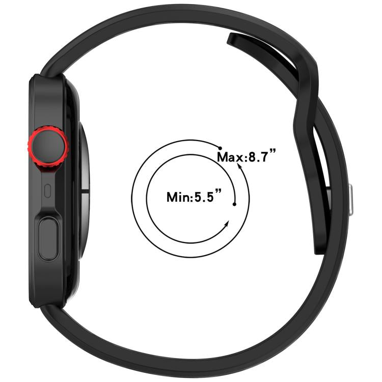 For Huawei Watch Fit4 / Fit4 Pro / Fit3 Mesh Silver Reverse Steel Buckle Silicone Watch Band(White) - free shipping - PMC TechLife - Order now!