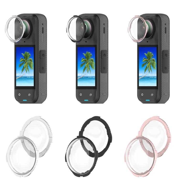 For Insta360 X4 Rotating Optical Tempered Glass Lens Guard Protective Cover(Silver) - free shipping - PMC TechLife - Order now!