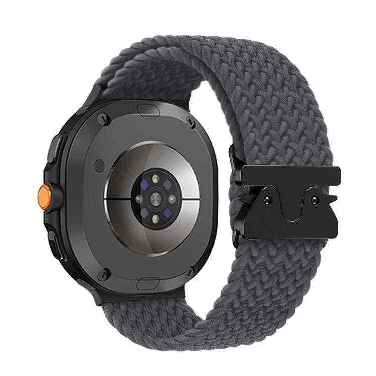 For Samsung Galaxy Watch8 / Watch8 Classic Parachute Buckle Braided Nylon Watch Band(Space Gray) - free shipping - PMC TechLife - Order now!