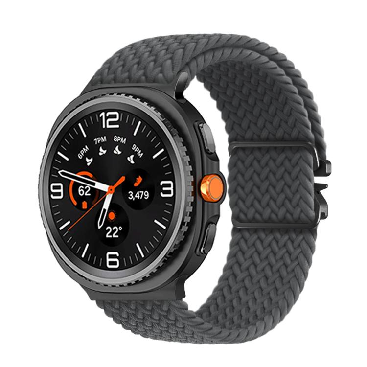 For Samsung Galaxy Watch8 / Watch8 Classic Parachute Buckle Braided Nylon Watch Band(Space Gray) - free shipping - PMC TechLife - Order now!
