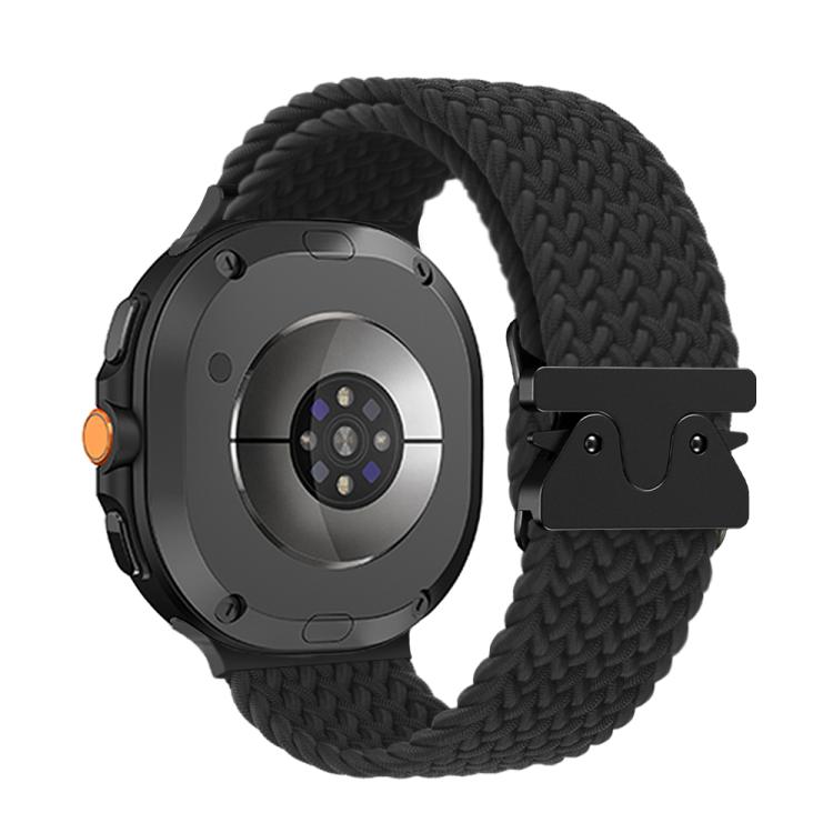 For Samsung Galaxy Watch8 / Watch8 Classic Parachute Buckle Braided Nylon Watch Band(Black) - free shipping - PMC TechLife - Order now!