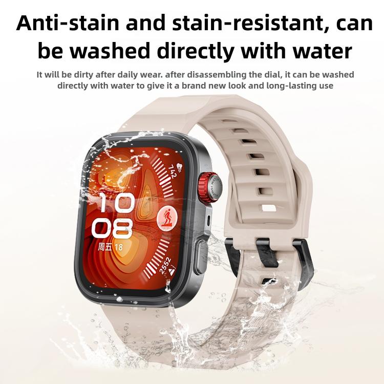 For Huawei Watch Fit3 / Fit4 / Fit4 Pro Wave Black Buckle Silicone Watch Band(Gray) - free shipping - PMC TechLife - Order now!